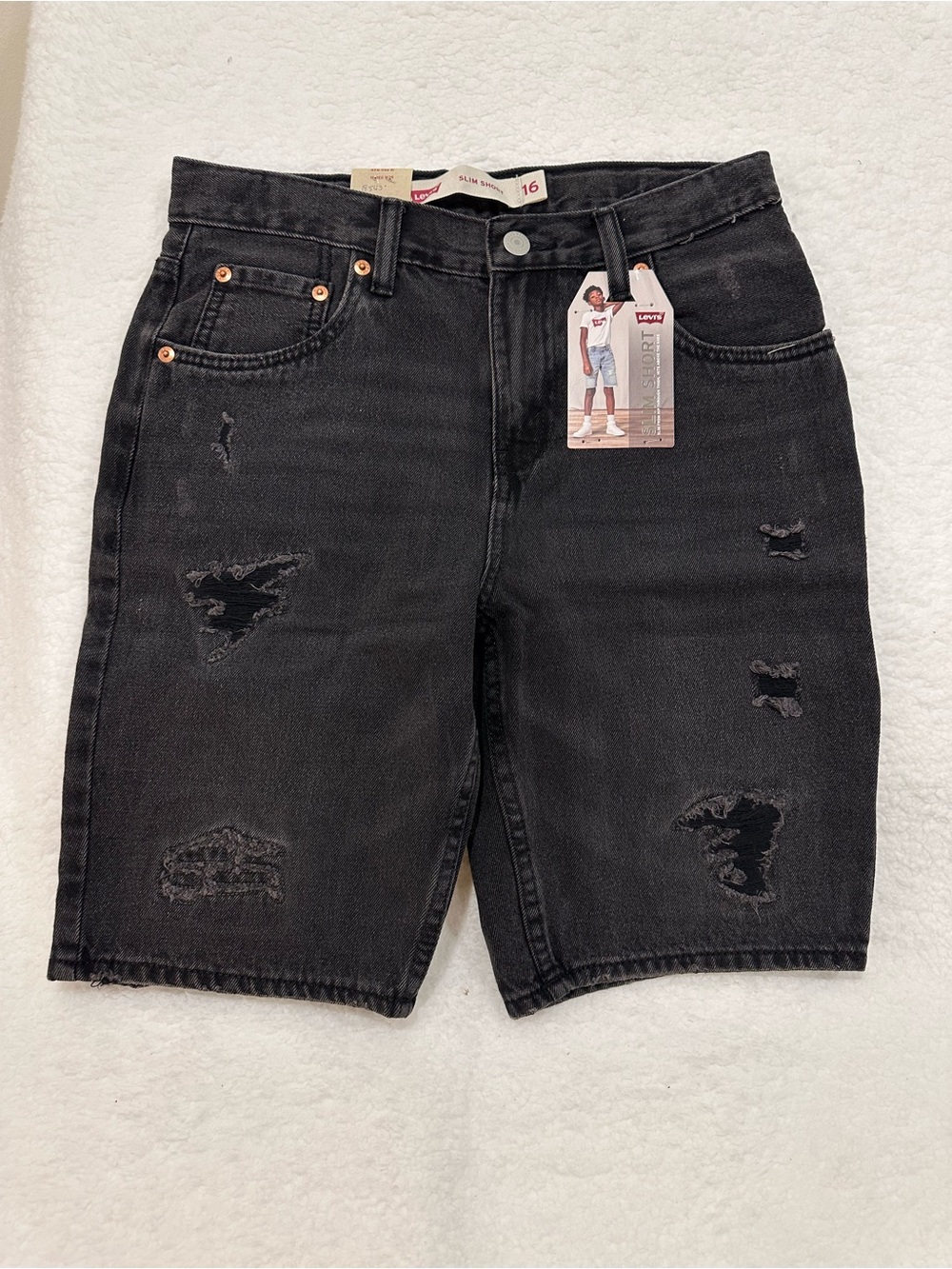 Boy’s Levi's Black Jean Shorts